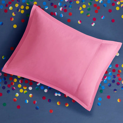 Intelligent Design Cora Rainbow Iridescent Metallic Dot Comforter Set
