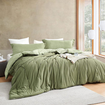 Yoga Pants? - Coma Inducer? Oversized Cooling Comforter Set - Military Green