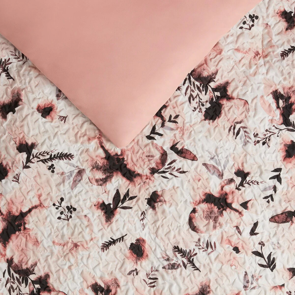 Nine West Nora Floral Printed Texture Bedding Set