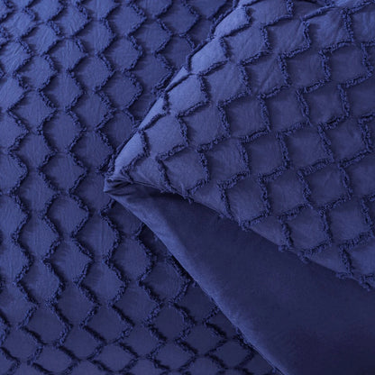 Boho Comforter Set,Tufted Design Bedding Set