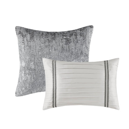 Madison Park Reagan 5 Piece Crinkle Velvet Comforter Set