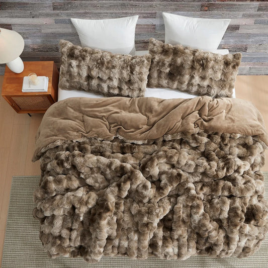 Beary Soft - Coma Inducer? Oversized Comforter Set - Kodiak Brown