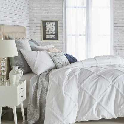 Porch & Den Norris Lattice 3-piece Cotton Comforter Set