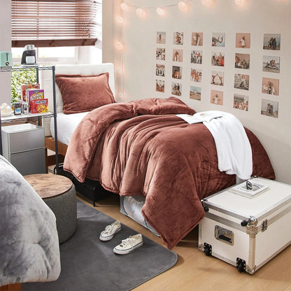 Wait Oh What - Coma Inducer? Oversized Comforter Set - Maple Syrup