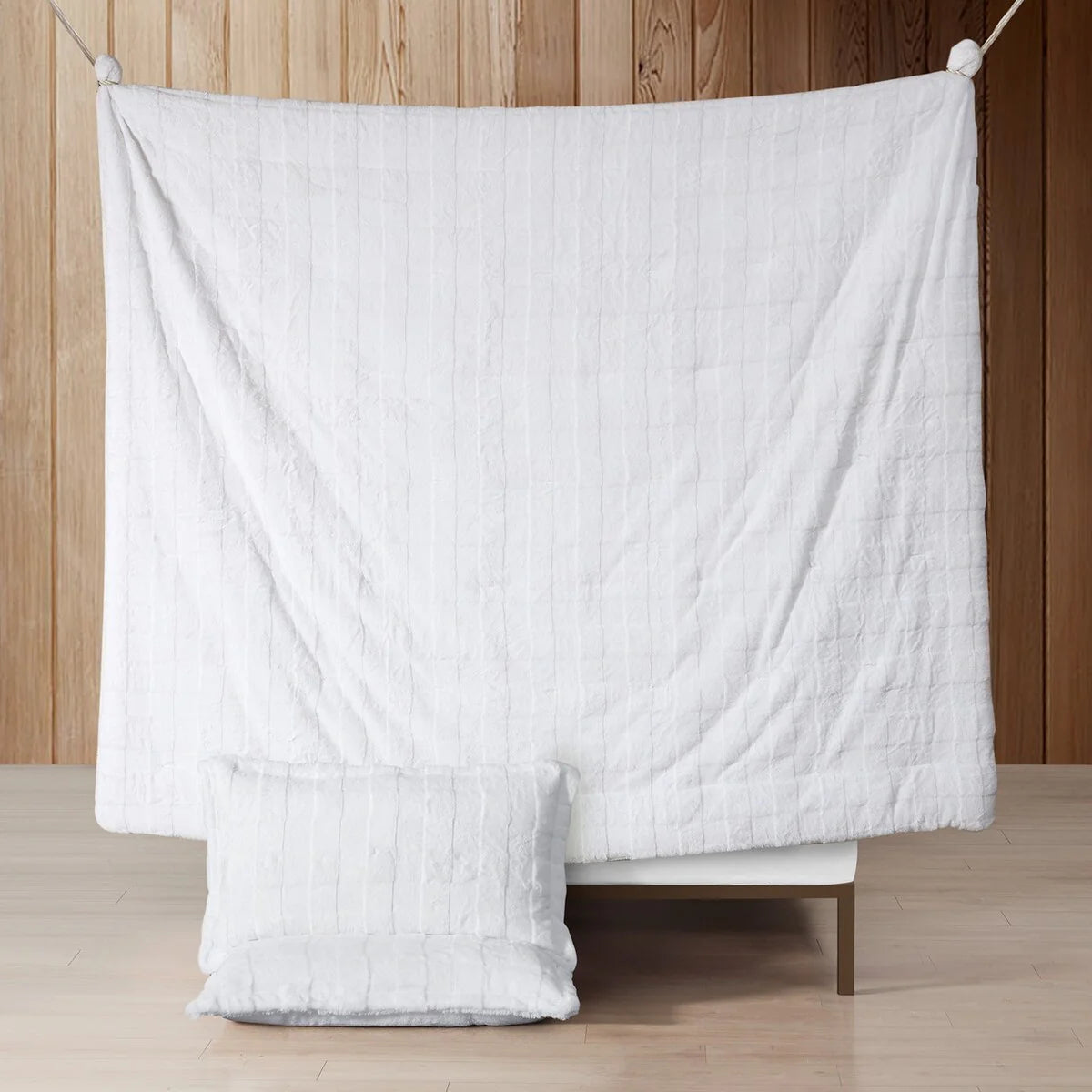 Cut n Sew Chunky Bunny - Coma Inducer? Oversized Comforter Set - White