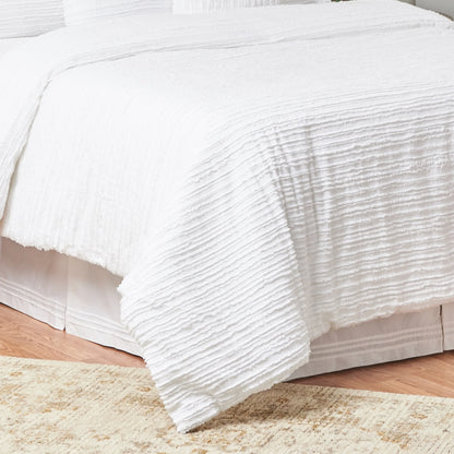 Eyelashes White 5 Piece Comforter Set