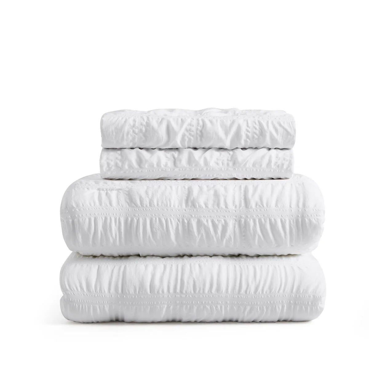 All Season Bubble Ruched Down Alternative Comforter Set