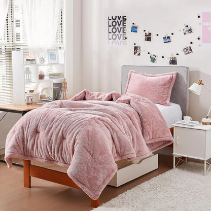Coma Inducer? Oversized Plush Comforter - Sepia Rose