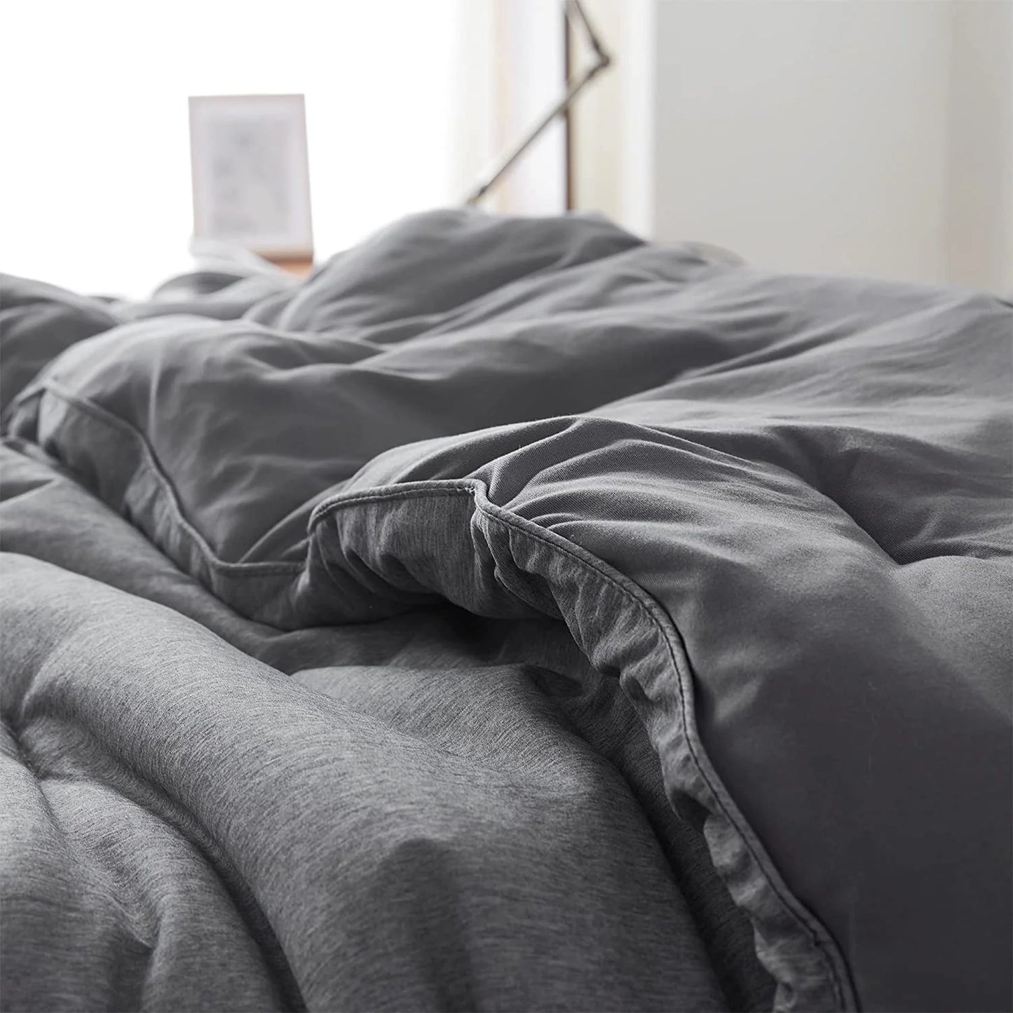 Yoga Pants? - Coma Inducer? Oversized Cooling Comforter Set - Steel Gray