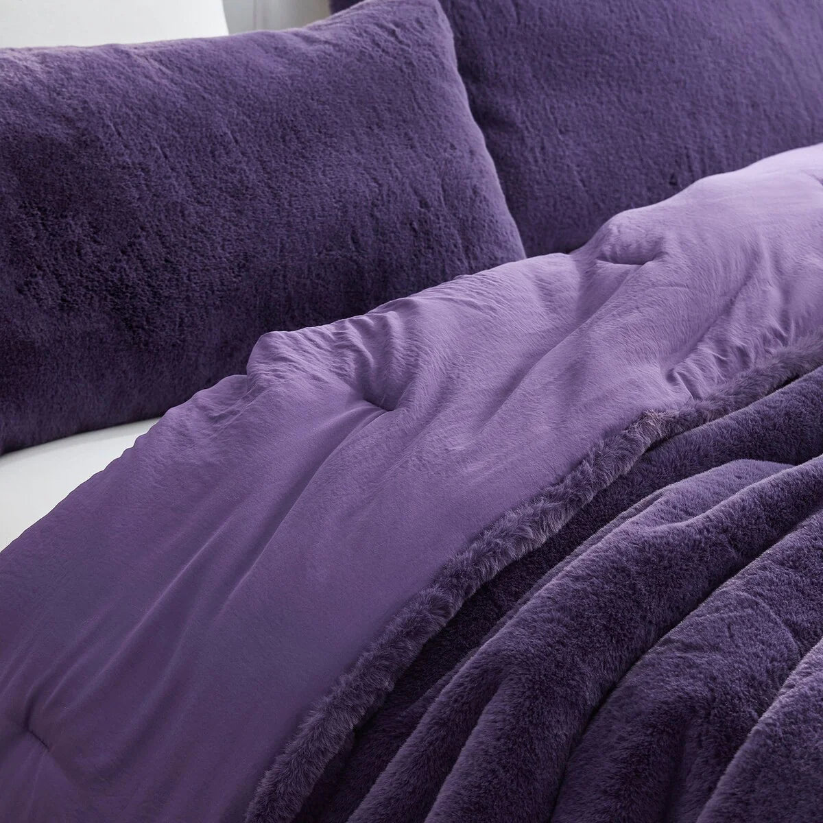 Chunky Bunny Some Like It Cold - Coma Inducer? Oversized Comforter Set - Dark Purple