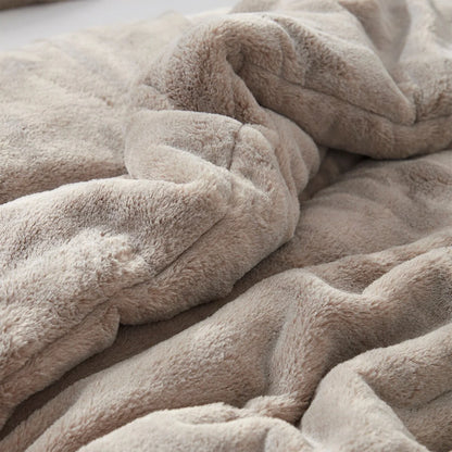 Buttercream Chunky Bunny - Coma Inducer? Oversized Comforter Set - Frosted Caramel Beige
