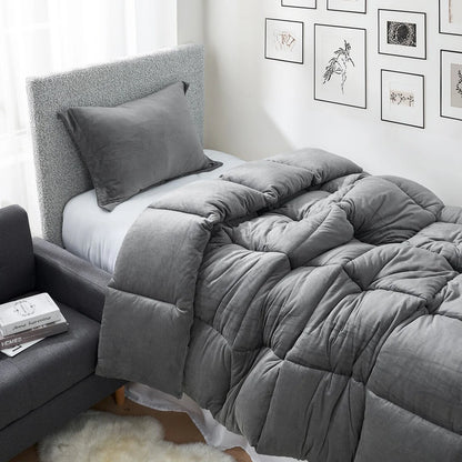 Fatter than Fat? - Coma Inducer? Oversized Comforter Set - Quiet Shade Gray