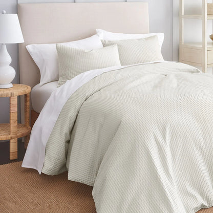 GAIAM? Relax Organic Cotton Waffle 3pc Comforter Set