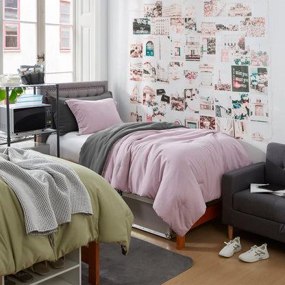 Dorm Haul? - Cozy College Comforter Set - Twin XL Reversible Bedding