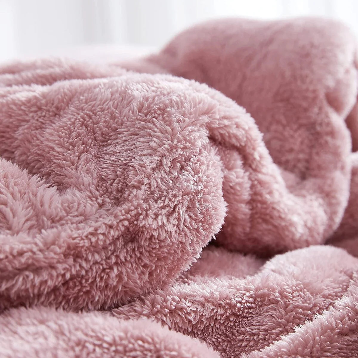 Coma Inducer? Oversized Plush Comforter - Sepia Rose