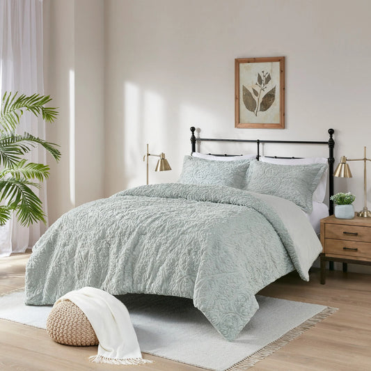 Madison Park Albany Grey Ultra Plush Comforter Set