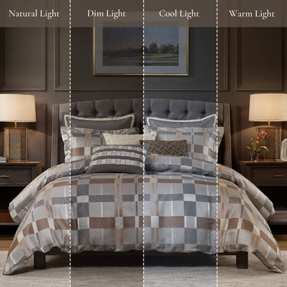 Madison Park Signature Prescott Jacquard Oversized Duvet Style Comforter Set