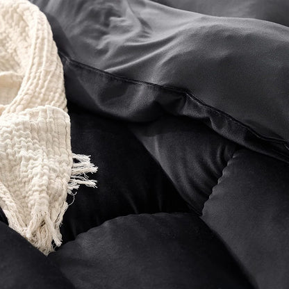 Fabric Fetish? - Coma Inducer? Oversized Comforter - Black