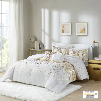 Serena Metallic Animal Printed Comforter Set by Intelligent Design