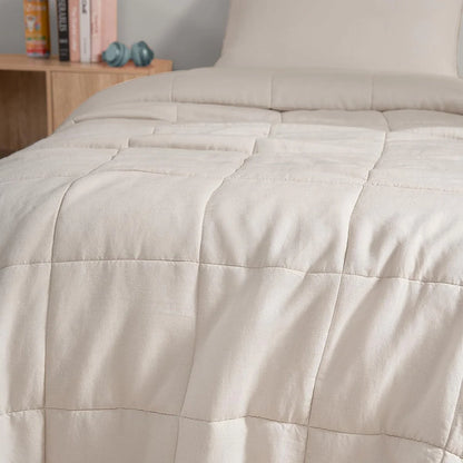 Dark Sky Reserve? - Bamboo Linen Comforter - Portugal Made - Creamy Beige