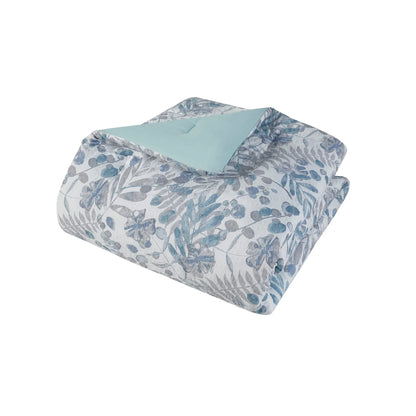 Madison Park Kairi 5 Piece Botanical Floral Seersucker Comforter Set