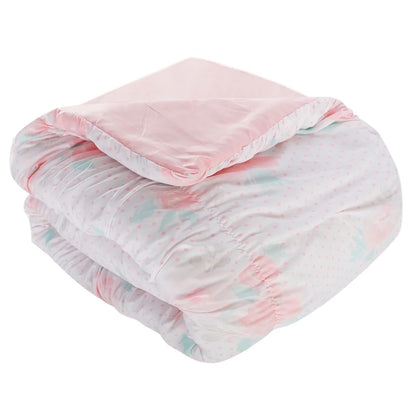 Tabitha Smocked Floral Ultra-soft Microfiber Comforter Set with Soft Pillows