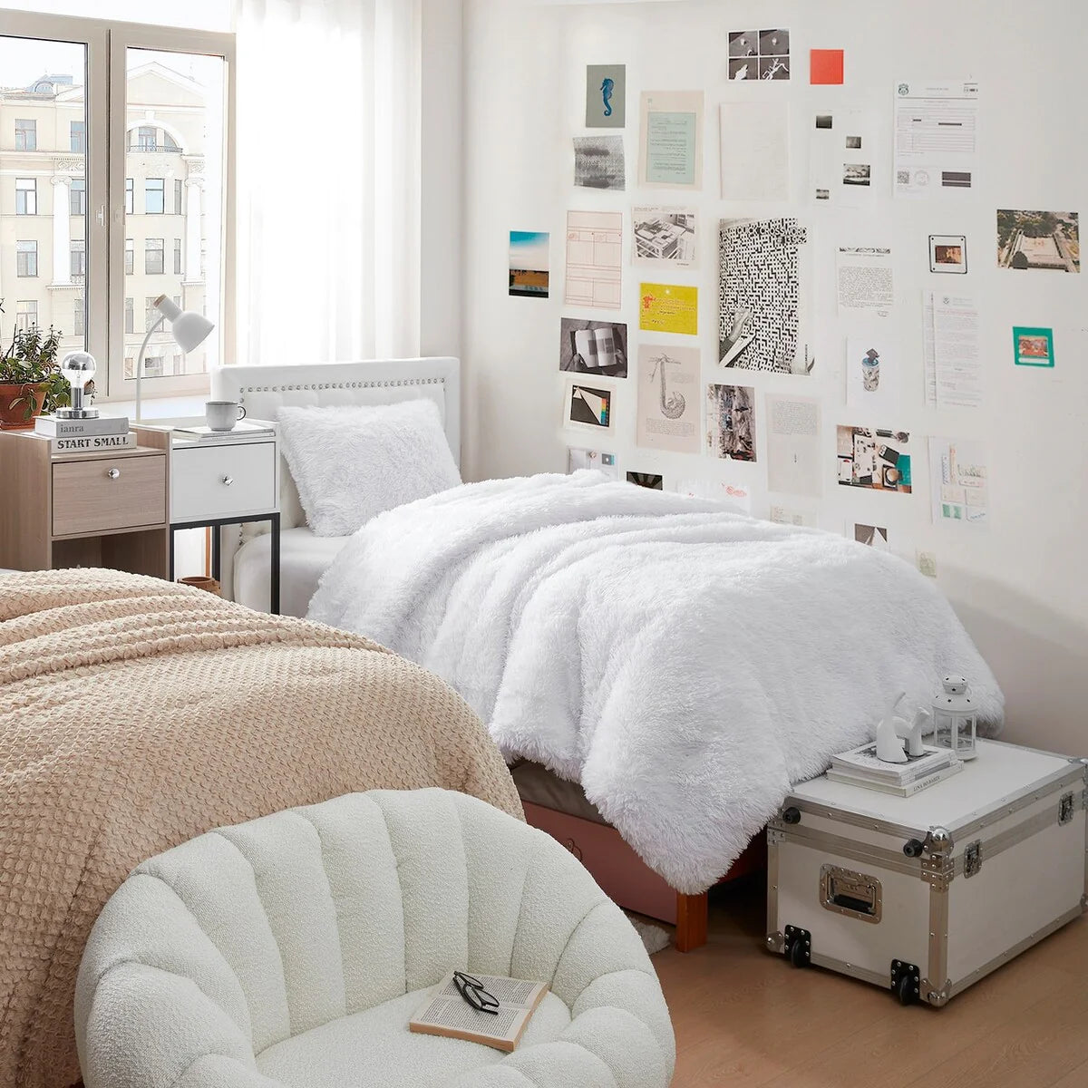 Full of Fluff - Coma Inducer? Oversized Comforter Set - White