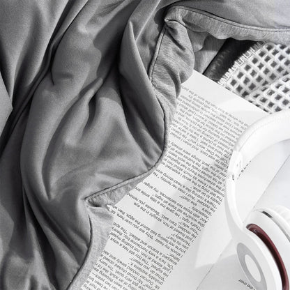 Yoga Pants? - Coma Inducer? Oversized Cooling Comforter Set - Steel Gray