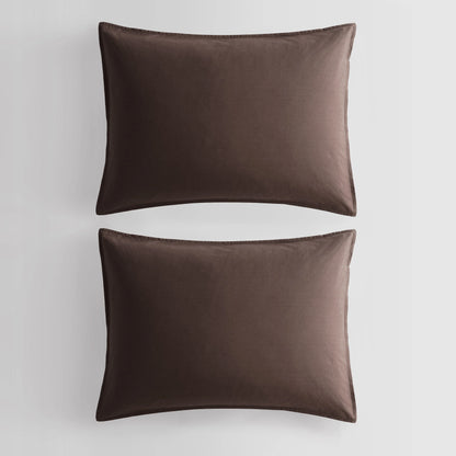 Calvin Klein Washed Percale Cotton Solid Comforter Set