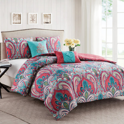 VCNY Home Casa Re'al Damask Reversible Comforter Set