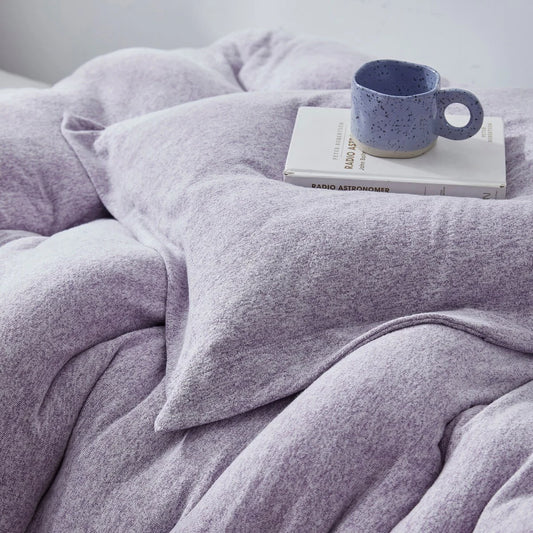 Sweater Weather? - Coma Inducer? Oversized Comforter Set - Snowy Purple
