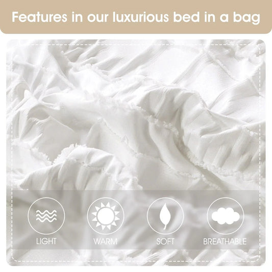 Nanshing Dakota Clipped Stripes Comforter Set