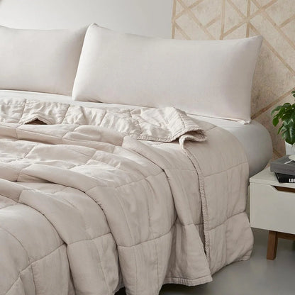 Dark Sky Reserve? - Bamboo Linen Comforter - Portugal Made - Creamy Beige