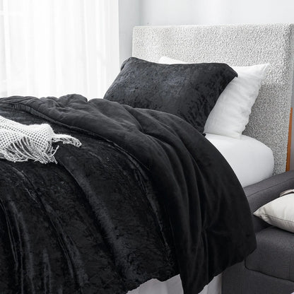 Velvet Crush - Coma Inducer? Oversized Comforter Set - Champagne Black