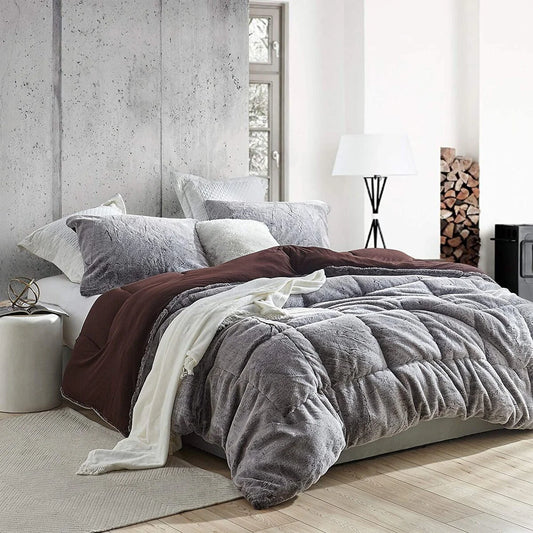 Aww Buddy - Coma Inducer? Oversized Comforter Set - Seal Brown