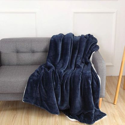 Elegant Comfort Reversible Sherpa Micro-Suede 3-Piece Comforter Set