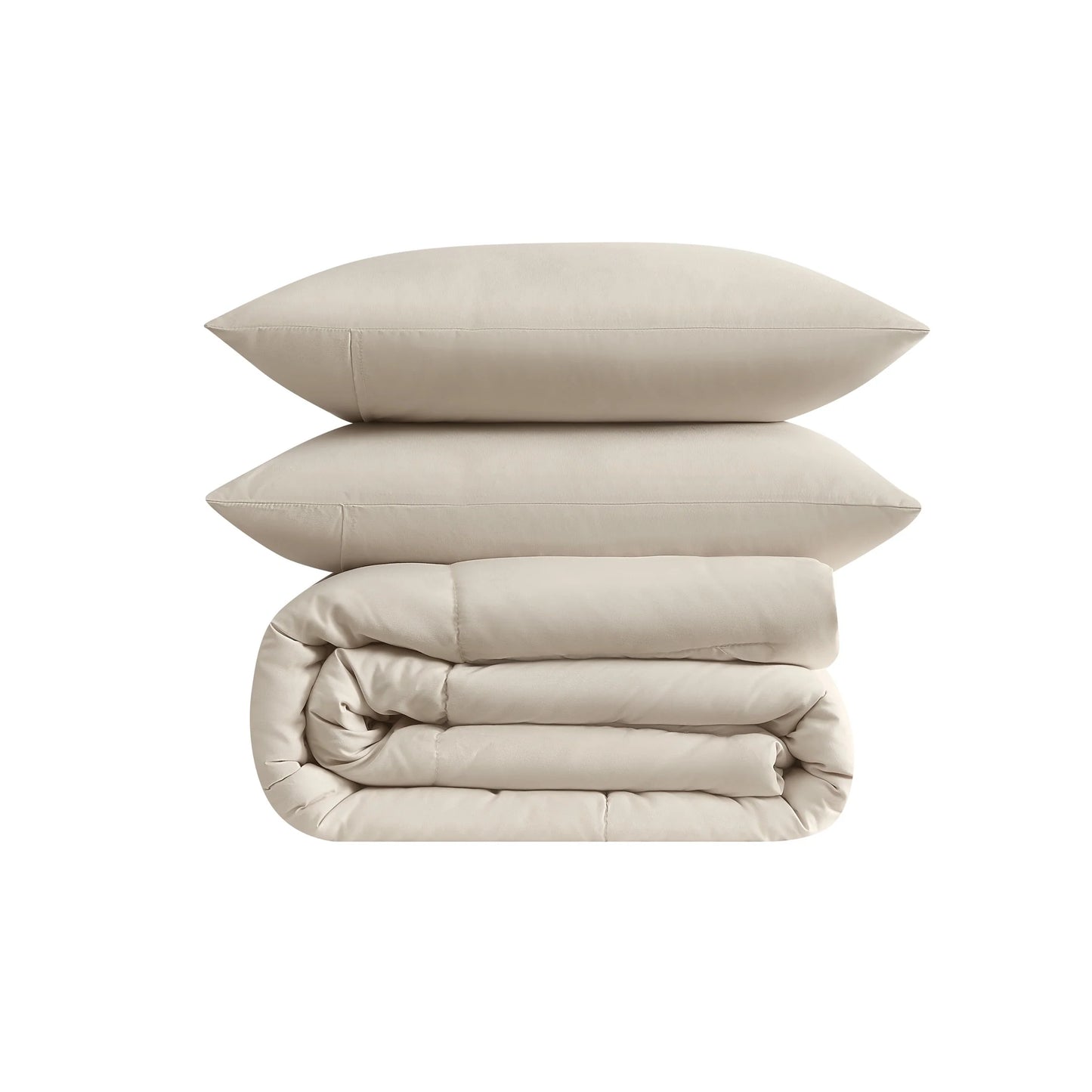 Truly Soft Green Recycled Solid Comforter Set