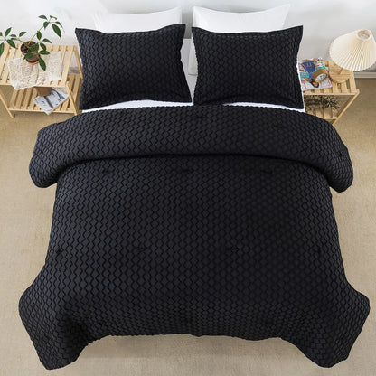 Boho Comforter Set,Tufted Design Bedding Set
