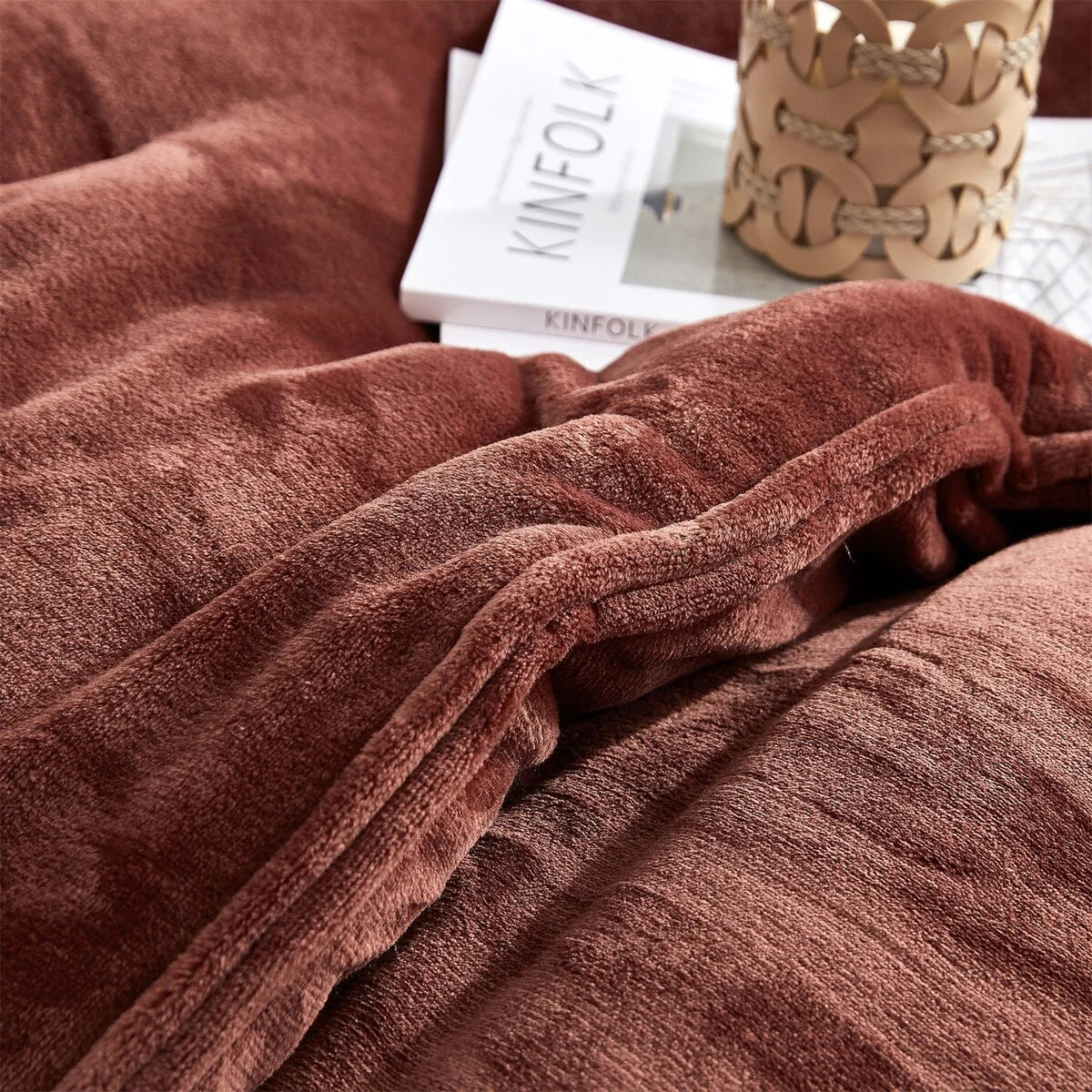 Wait Oh What - Coma Inducer? Oversized Comforter Set - Maple Syrup