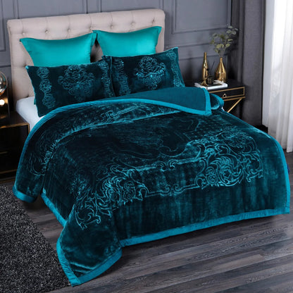 Fleece/ Sherpa Down Alternative 3-piece Comforter Set