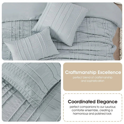 Nanshing Dakota Clipped Stripes Comforter Set