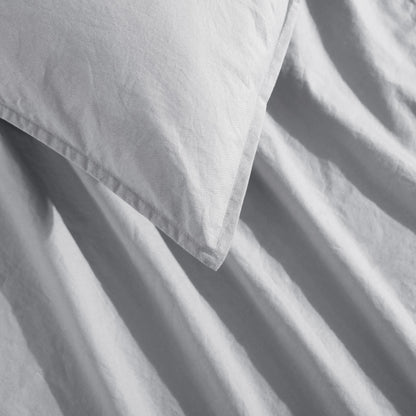 Calvin Klein Washed Percale Cotton Solid Comforter Set
