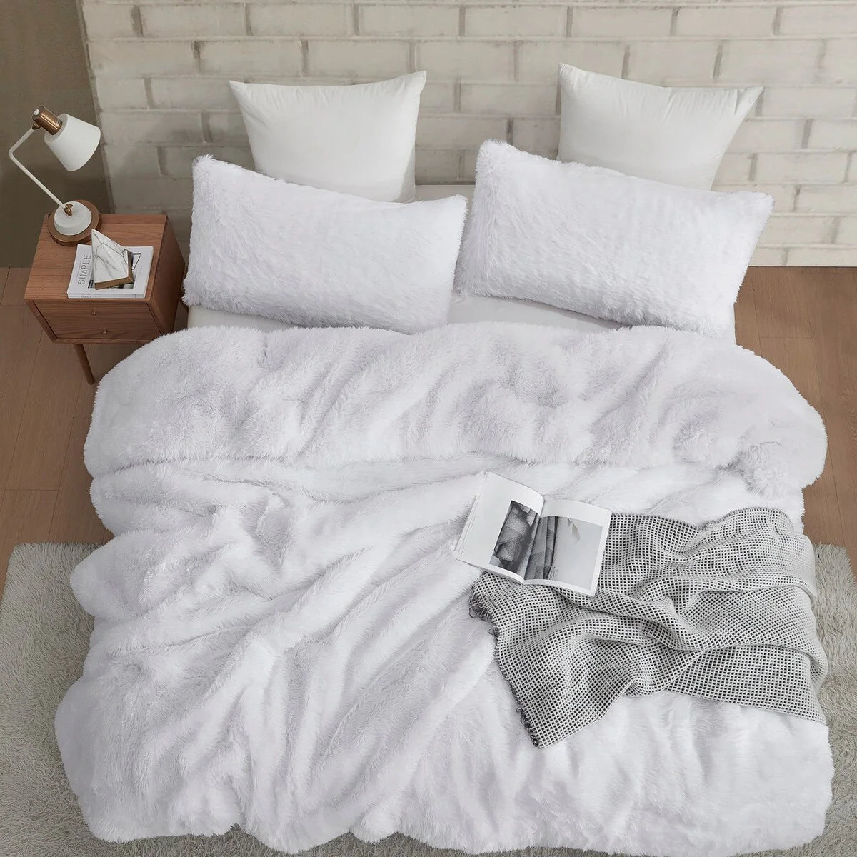 Full of Fluff - Coma Inducer? Oversized Comforter Set - White