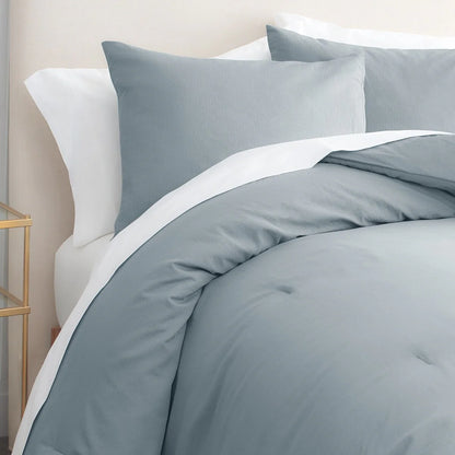Gaiam? Relax 100% Cotton Garment Washed Ribbed 3pc Comforter Set