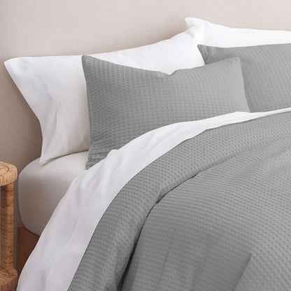 GAIAM? Relax Organic Cotton Waffle 3pc Comforter Set