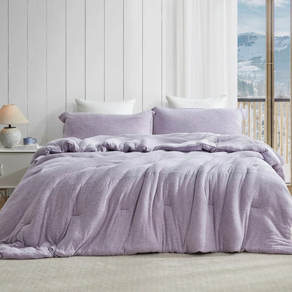 Sweater Weather? - Coma Inducer? Oversized Comforter Set - Snowy Purple