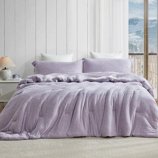 Sweater Weather? - Coma Inducer? Oversized Comforter Set - Snowy Purple