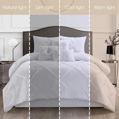 Nanshing Melissa 3D Clip Jacquard 7 Piece Comforter Set