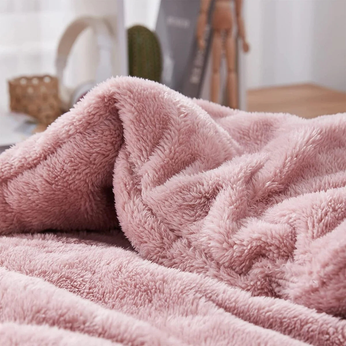 Coma Inducer? Oversized Plush Comforter - Sepia Rose