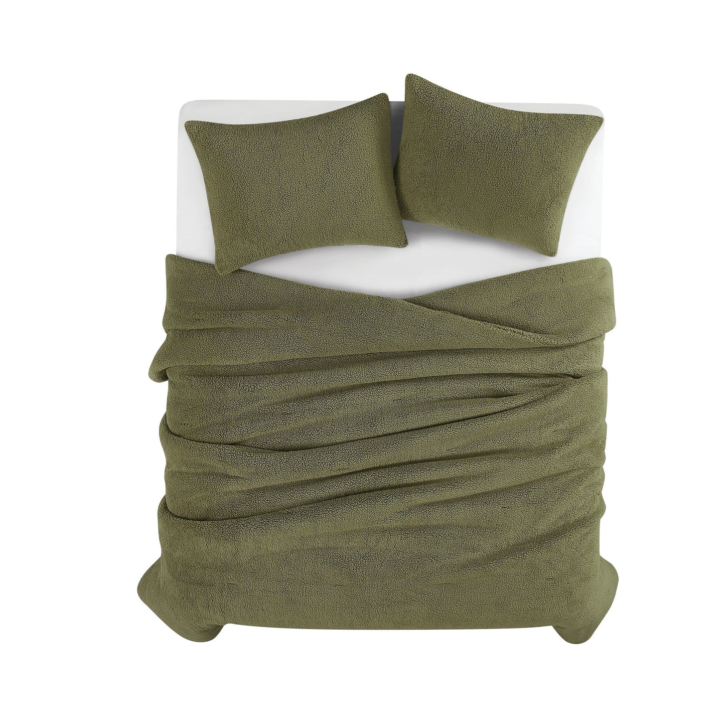 Brooklyn Loom Marshmallow Sherpa Comforter Set